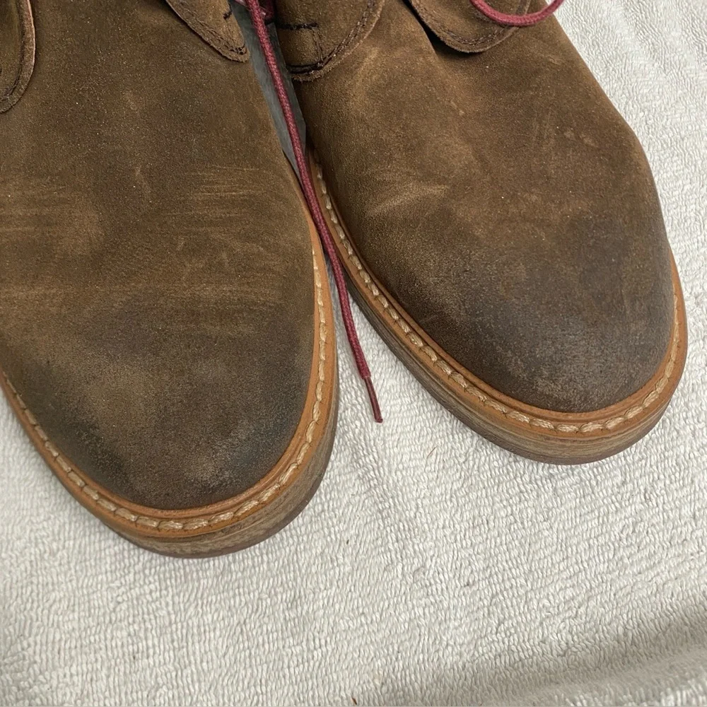 NWOT New 1901 Men Brown Leather Lace Up Chukka Boot Size 10.5 Western Streetwear